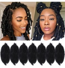 Marley Hair 10 Inch 7 Packs Pre Separated Springy Afro Twist 7 pack 1b