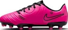 Pink Black Nike JR Tiempo Legend Club FG/MG Soccer Cleats DV4352-600 youth 4.5-5