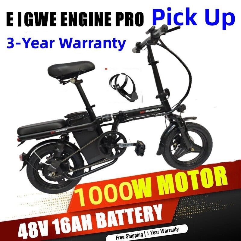 1000 Motor Commuter Electric Bike Foldable Bicycle Scooter 48V Lithium Battery🚨