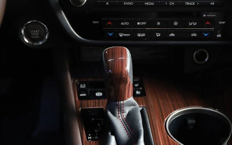 Para Lexus RX350 450h 2016-2020 Consola de grano de madera Perilla de cambio de marchas Cubierta Borde 1 pieza Foto 3 de 4