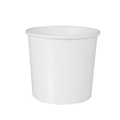 500 Suppenbecher Pappe ''To Go'' rund 470 ml Ø 9,9 cm 9,9 cm weiss Party