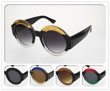 NWT Women Oversized Sunglasses Phyllis Cute Fashion Round Frame Round Lens