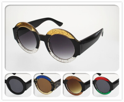 NWT Women Oversized Sunglasses Phyllis Cute Fashion Round Frame Round Lens