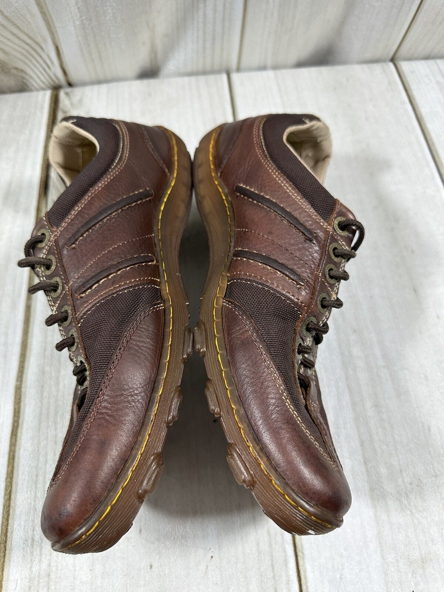DR. Martens Mens 11 Leather Oxford Casual Shoes Brown Lace  display picture 2
