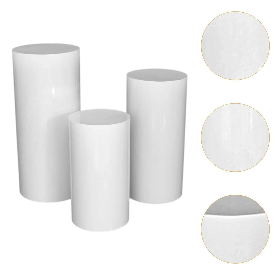 3Pcs Dessert Pedestals Display Pedestals Cake Stand Party Decoration Table - Image 2 of 4