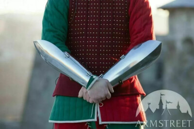 Medieval Long Bracers Bazuband Arm Guard Armor Silver Halloween Gift Item