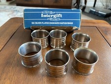 Intergift Silver Plated Napkin Rings