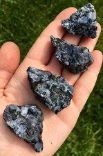 Raw Indigo Gabbro Stone, Mystic Merlinite, Natural Indigo Gabbro from Madagascar
