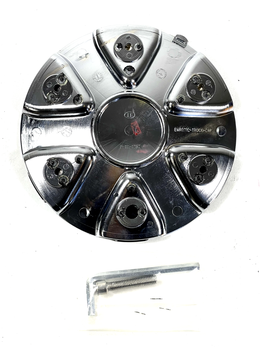 Akuza Big Papi 712 Chrome Gloss Black Wheel Center Cap