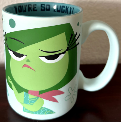 Disney Pixar Inside Out 2 DISGUST & ENVY Soft Touch Ceramic 18 oz Mug