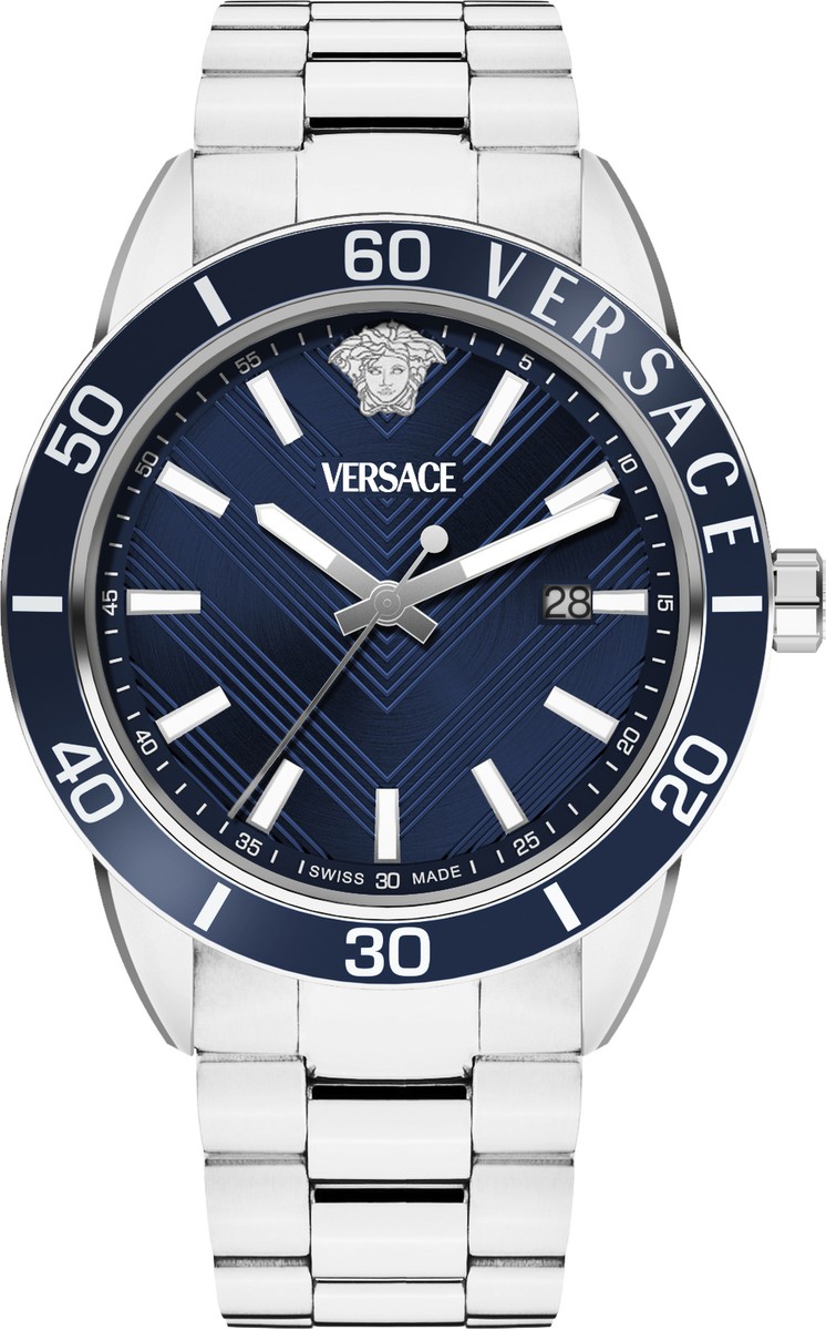 Versace VEYCA0424 Greca Urban blue silver Stainless Steel