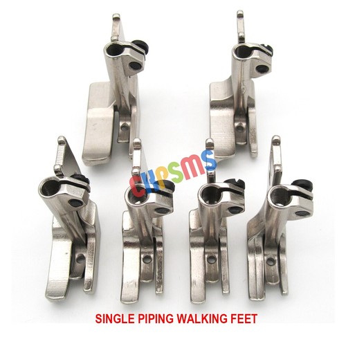6SET SMOOTH BOTTOM PIPING WALKING FEET FOR JUKI CONSEW SINGER SEWING MACHINE eBay