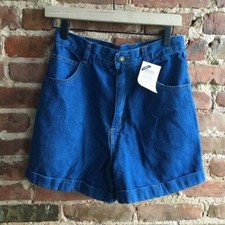 NWOT VTG Forenza High Waist Rise Cuffed Shorts Size 10