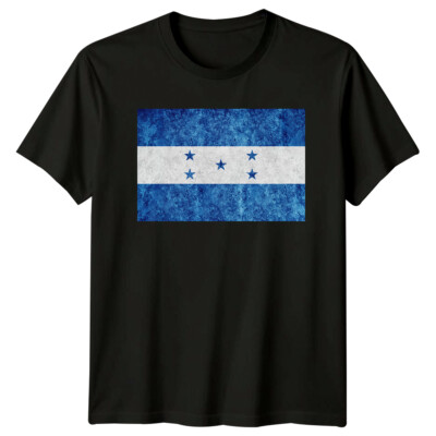 Honduras Flagge Distressed Style Flaggen Herren T-Shirt Damen Tee Grafik Top