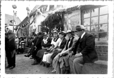 Pretty Young French Woman Chaperoned by Elders at Big Party 1930s ...