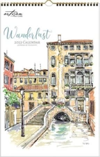 2023 Poster Calendar, Wanderlust The LANG Companies, Art By Tim Coffey - 17 x 11