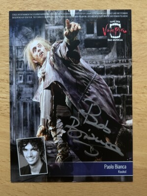 Paolo Bianca AK Tanz der Vampire Autogrammkarte original handsigniert