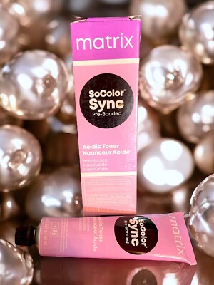 Matrix SoColor Sync Acidic Toner 10PR 2oz Pre-Bonded XtraLight Blonde Pearl Rose