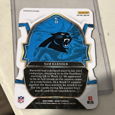 SAM DARNOLD 2022 Panini Select Zebra Die Cut Case Hit Vikings