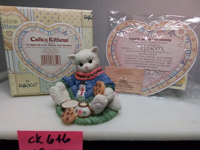 1997 A Dash of Love Makes You Sweeter Figurine 276863 Calico Kittens