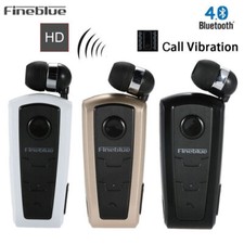 FineBlue F910 Earphone Wireless Bluetooth Headsets Business Vibrating Alert Clip