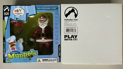 Palisades Muppet Show Swedish Chef as Santa Claus Figure 2004 Exclusive MIB