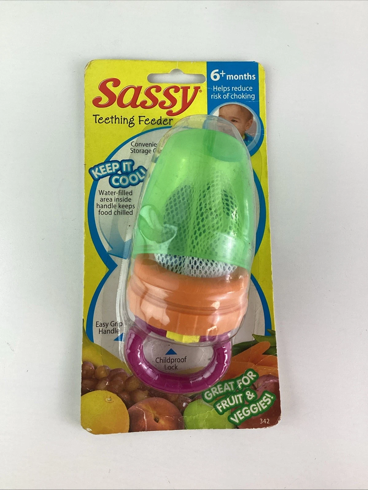 Vintage Baby Toddlers Sassy Teething Food Feeder 1 Pack Sealed
Opens in a new window or tab