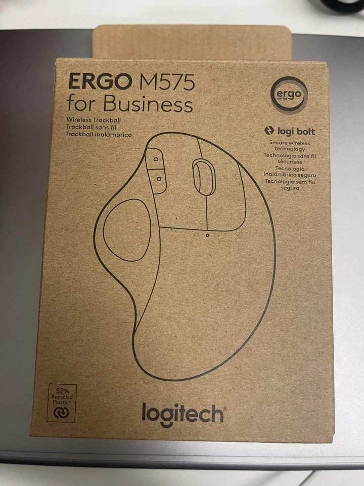 Logitech Ergo M575 for Business Gr aphite Brown Box 910006197 - Image 3 of 3