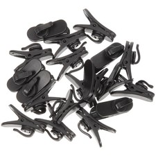 20 Pcs Collar Clip Mic Holder Microphone Fixed Clips Replacement