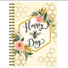 Lang Spiral Journal Happy Day Linen Embossed 240 Pages