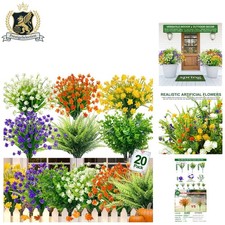 Vivid Spring Grass Camellia - 20 Bundles Artificial Flowers for Any Occasion