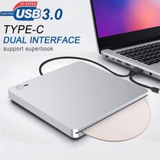 4K Genuine Burner External USB 3.0 Player DVD CD BD Recorder Drive Silver