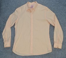 J. Press Trunk Club Dress Shirt Mens XL Peach Oxford Cotton Button Down Vintage