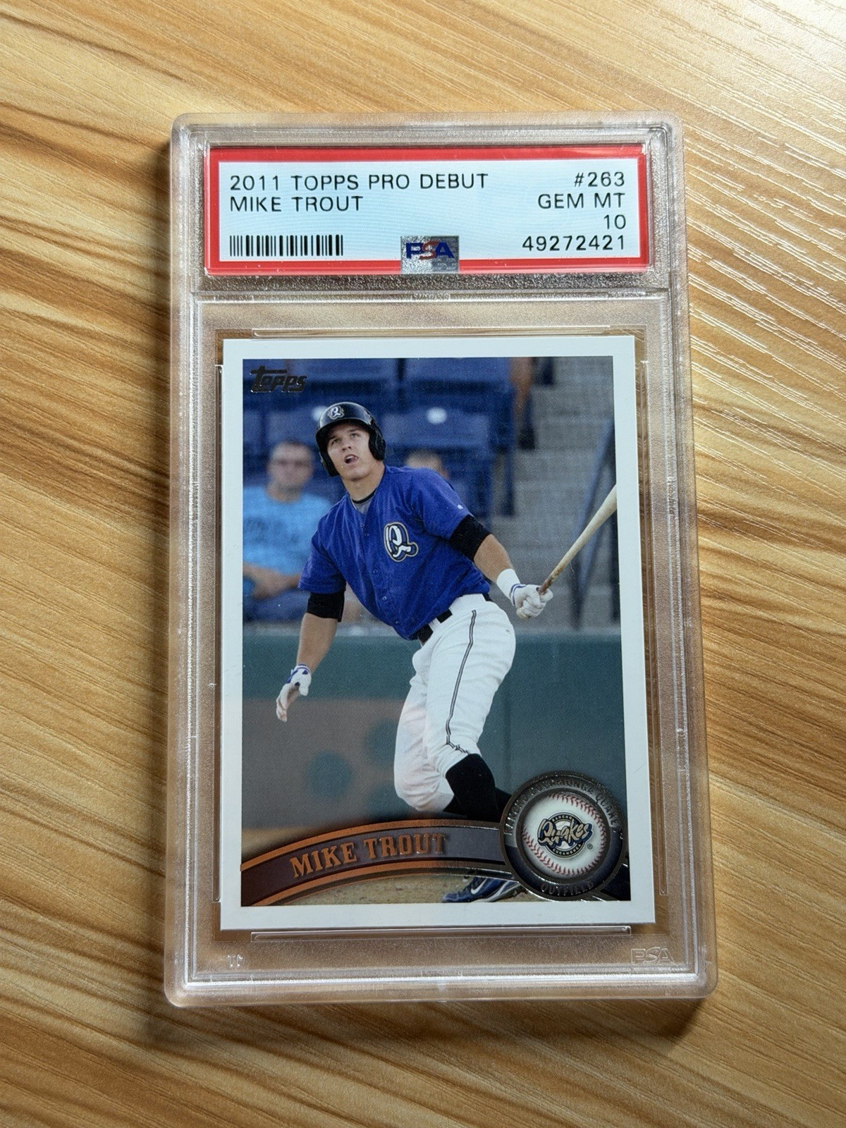 Mike Trout 2011 Topps Pro Debut #263 PSA 10 GEM MINT Rookie RC