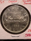 🇨🇦1965 $1 Canada Silver Dollar QE II 80% Canoe/Explorer (Buck & Go)