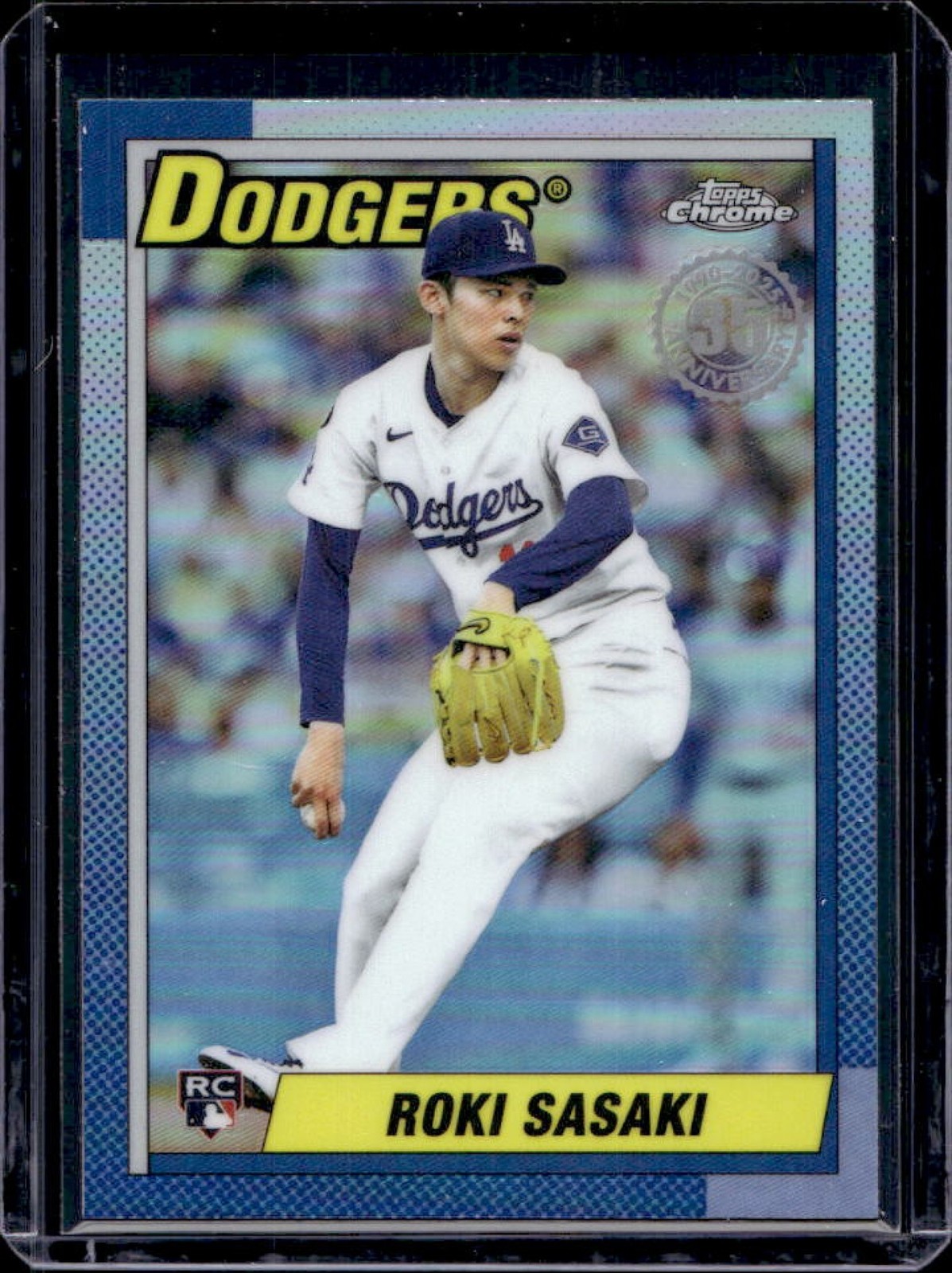 2025 Topps Chrome Update Roki Sasaki 1990 RC Rookie #90CU-18 Dodgers