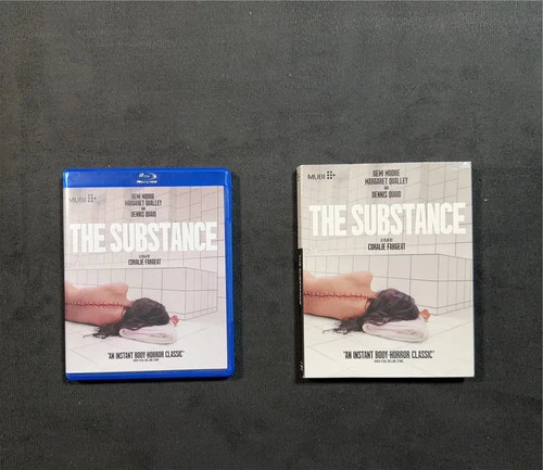The Substance (Blu-ray, Mubi Inc, Demi Moore Classic, Slipcover)