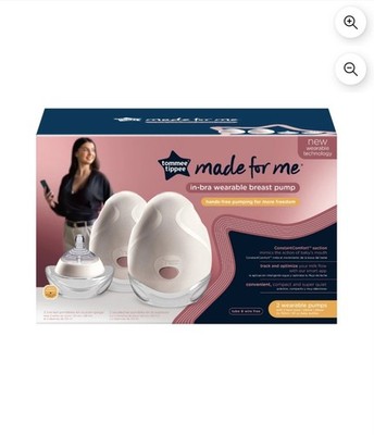Tommee Tippee In-Bra Wearable Hands-Free Double Electric Breast Pump- New