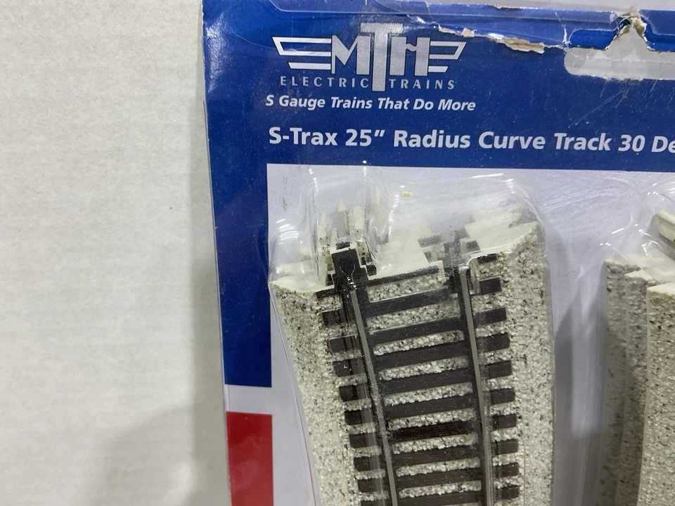 MTH 35-1008 S-Trax 25" Radius Curve Track 30 degree Full section 6 pack NEW - Image 4 of 4