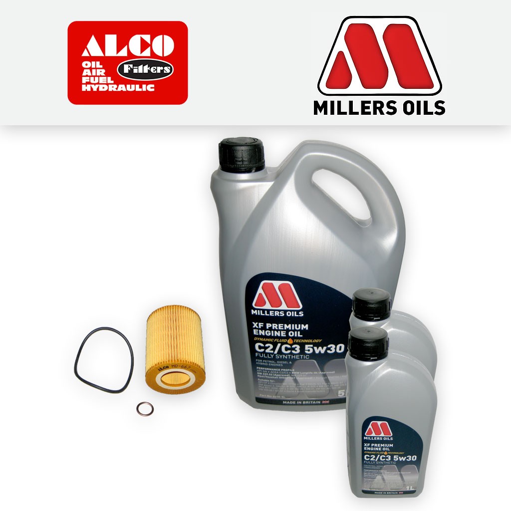 SERVICE KIT for PEUGEOT 407 3.0 HDI OIL FILTER +XF C2/C3 OIL (2009-2011)