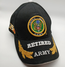 US Army Retired Baseball Hat Cap Eagle Embroidered Adjustable United States