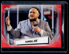 2021 Topps Chrome WWE Samoa Joe Image Variations Red Refractors IV-14 #/5