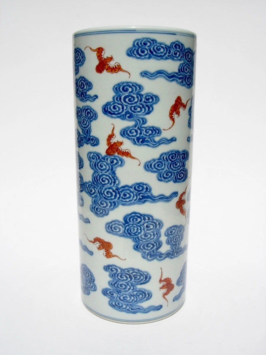 红色中国古董花瓶| eBay