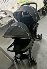 Graco Stadium Duo Double Pushchair Black Canopy Basket Cup Holder From Birth