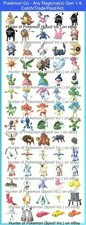 Pokemon Go: Any Regional Pok mon Gen 1-9. Catch/Tr de/Raid/Act. 5 ea.        