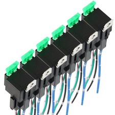 12V Fuse Switch Relay 6 Pack Harness Set 5 Pin Relays 16 AWG SPST Electrical US