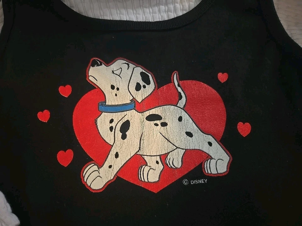 Talla 3T 101 Dálmatas Niño Pequeño Vestido Ropa Conjunto De Colección Años 90 Disney Foto 2 de 4