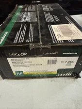 Metabo 1 1/4" Inch Smooth Pneumatic Galvanized Collated Coil Roofing Nails 7200