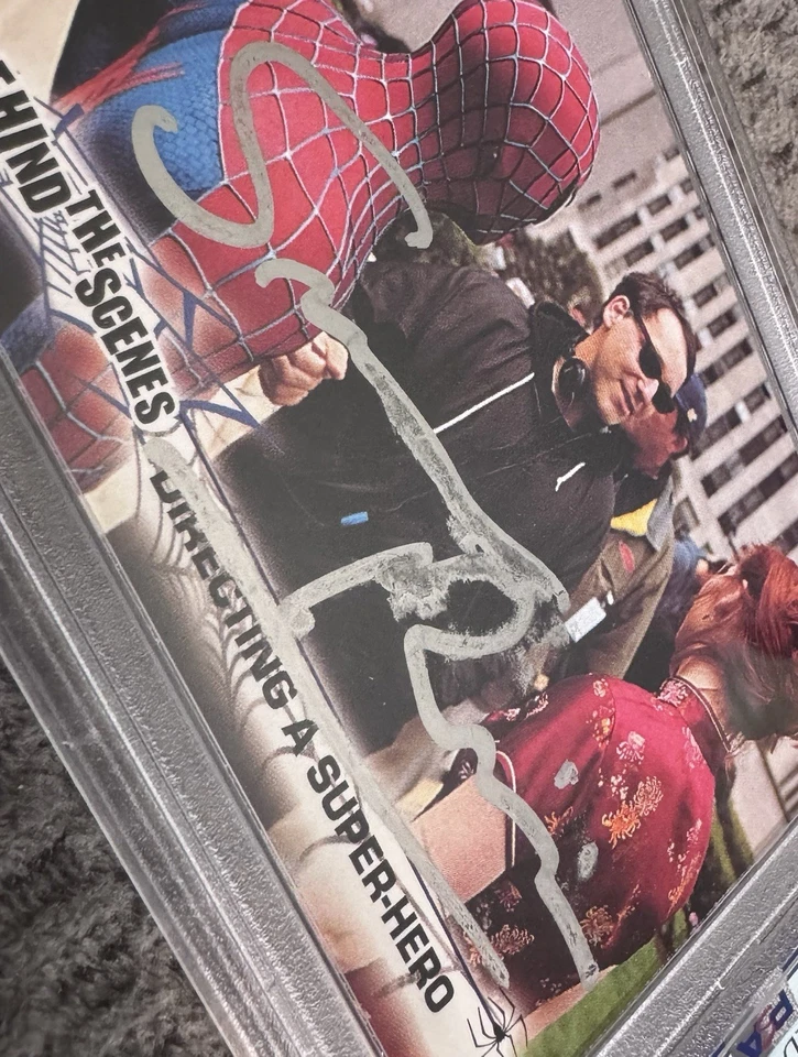 2002 Topps Spider-Man Signed Sam Raimi Directing A Super-Hero #83 PSA DNA Auto - Image 3 of 3
