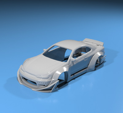 Rocket Bunny Style Wide Body Kit for Hot Wheels Silvia S15 - Resin - 3dPrinted